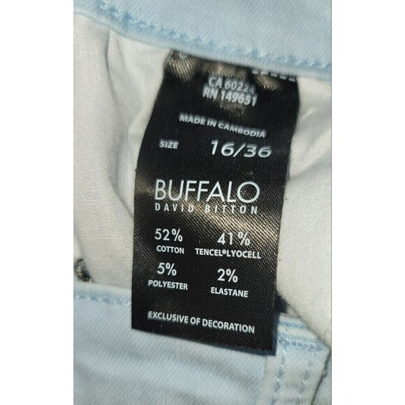 Buffalo David Bitton Jeans Fog Blue High Rise Havana Ankle Jeans - Size 16 - Picture 12 of 13